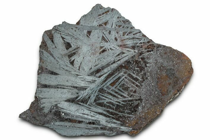 Polished Crystalline Hematite & Magnetite Section - Nevada #371262